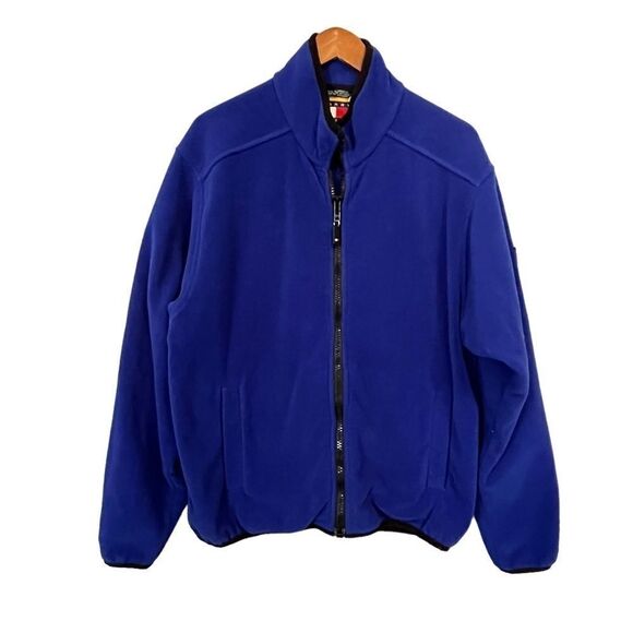 Men's Tommy Hilfiger Blue Fleece Logo Full Zip Jacket - Picture 1 of 10